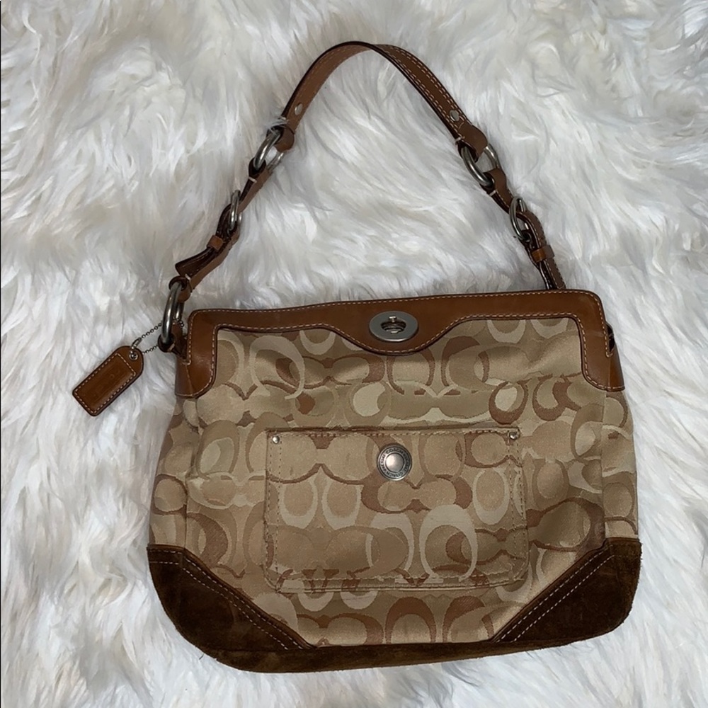 Coach Chelsea Optic Signature Hobo Tote